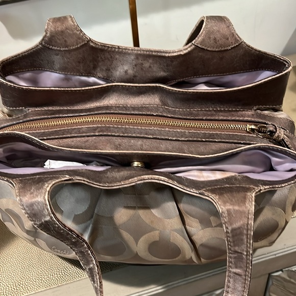 Coach Rehab Monogram Brown and Tan Women's Bag - Picture 11 of 15